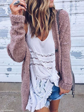 Autumn Loose Long Sleeved Woman Cardigan